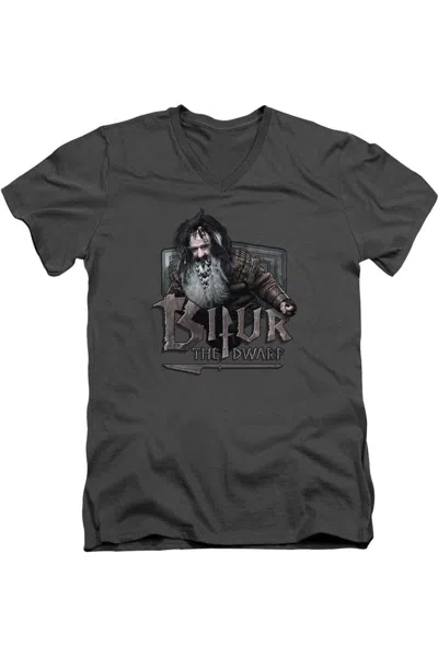 Gildan The Hobbit Bifur Short Sleeve Adult V Neck Tee / T-shirt In Pink
