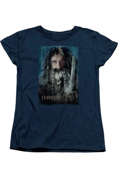 Gildan The Hobbit Bifur Short Sleeve Womens Tee / T-shirt In Blue