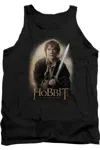 Gildan The Hobbit Bilbo And Sting Adult Tank Top In Black