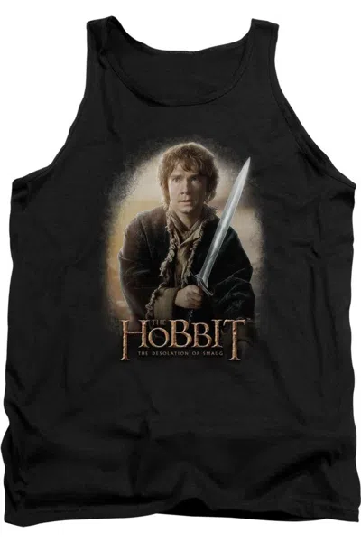 Gildan The Hobbit Bilbo And Sting Adult Tank Top In Black