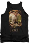 Gildan The Hobbit Bilbo Poster Adult Tank Top In Black