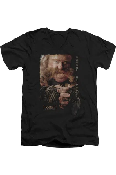 Gildan The Hobbit Bombur Short Sleeve Adult V Neck Tee / T-shirt In Black