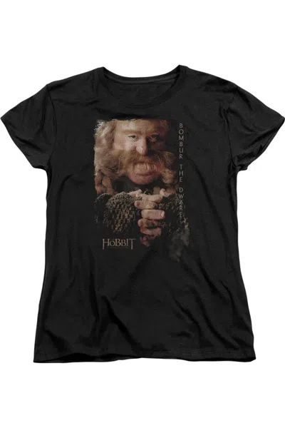 Gildan The Hobbit Bombur Short Sleeve Womens Tee / T-shirt In Black