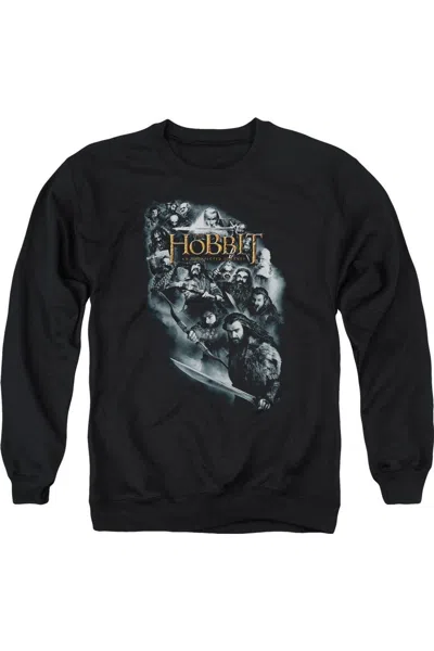Gildan The Hobbit Cast Of Characters Adult Crewneck Sweatshirt In Black