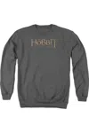 Gildan The Hobbit Distressed Logo Adult Crewneck Sweatshirt In Pink