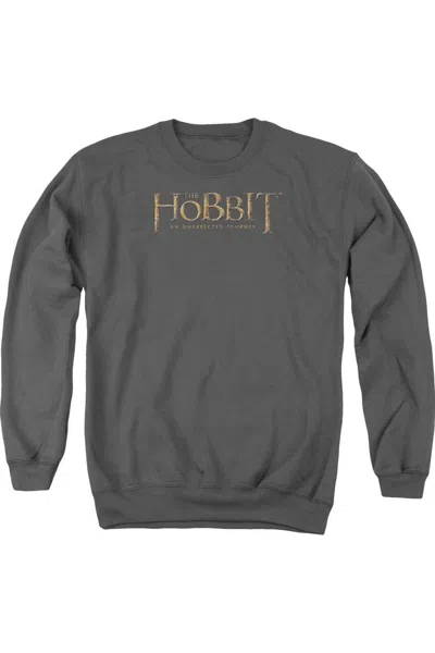 Gildan The Hobbit Distressed Logo Adult Crewneck Sweatshirt In Pink
