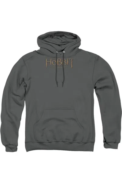 Gildan The Hobbit Distressed Logo Adult Pull Over Hoodie / Hooded Sweatshirt In Pink