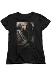 Gildan The Hobbit Dwalin Short Sleeve Womens Tee / T-shirt In Black