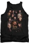 Gildan The Hobbit Dwarves Poster Adult Tank Top In Black