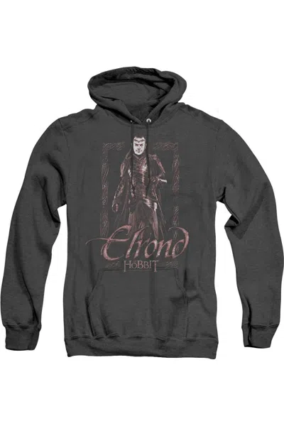 Gildan The Hobbit Elrond Stare Adult Heather Hoodie / Hooded Sweatshirt In Black