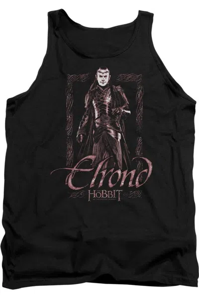 Gildan The Hobbit Elrond Stare Adult Tank Top In Black