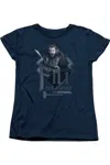 Gildan The Hobbit Fili Short Sleeve Womens Tee / T-shirt In Blue