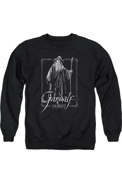 Gildan The Hobbit Gandalf Stare Adult Crewneck Sweatshirt In Black