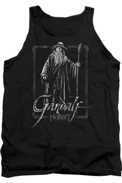 Gildan The Hobbit Gandalf Stare Adult Tank Top In Black
