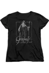 Gildan The Hobbit Gandalf Stare Short Sleeve Womens Tee / T-shirt In Black