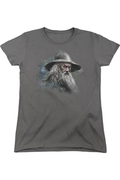 Gildan The Hobbit Gandalf The Grey Short Sleeve Womens Tee / T-shirt In Gray