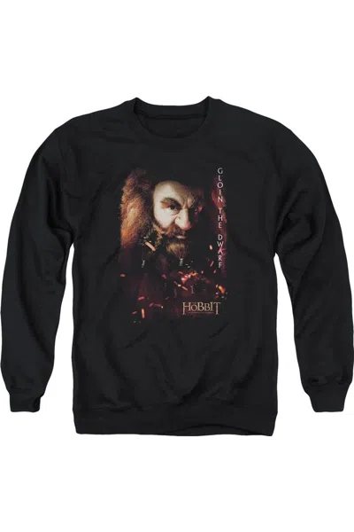 Gildan The Hobbit Gloin Poster Adult Crewneck Sweatshirt In Black