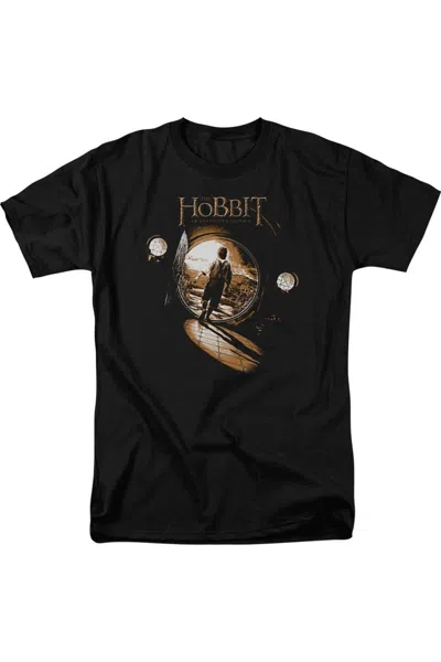 Gildan The Hobbit Hobbit Hole Short Sleeve Adult Tall Tee / T-shirt In Black