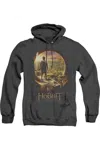 Gildan The Hobbit Hobbit In Door Adult Heather Hoodie / Hooded Sweatshirt In Black