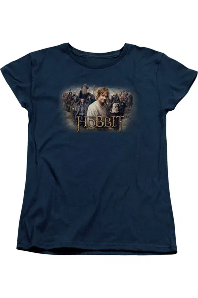 Gildan The Hobbit Hobbit Rally Short Sleeve Womens Tee / T-shirt In Blue