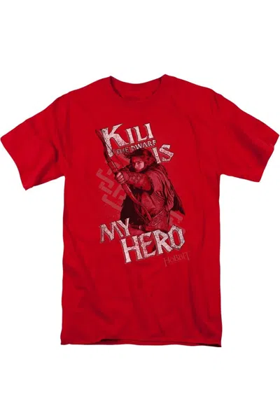Gildan The Hobbit Kili Is My Hero Short Sleeve Adult Tee / T-shirt In Red