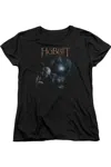 Gildan The Hobbit Light Short Sleeve Womens Tee / T-shirt In Black