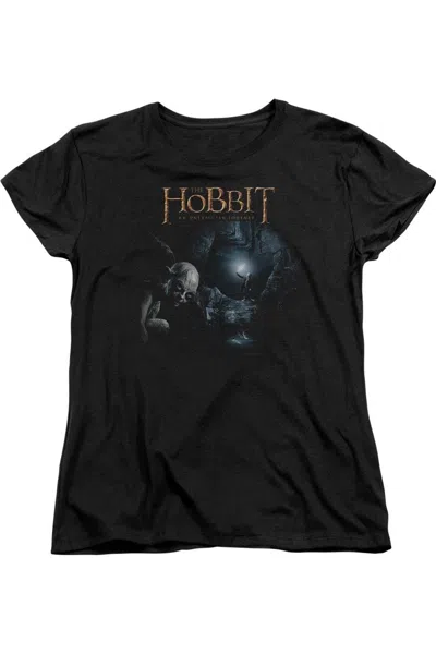 Gildan The Hobbit Light Short Sleeve Womens Tee / T-shirt In Black