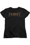 Gildan The Hobbit Logo Short Sleeve Womens Tee / T-shirt In Black
