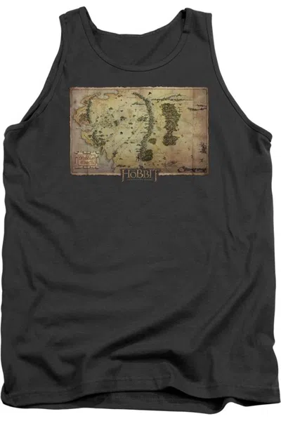Gildan The Hobbit Middle Earth Map Adult Tank Top In Pink