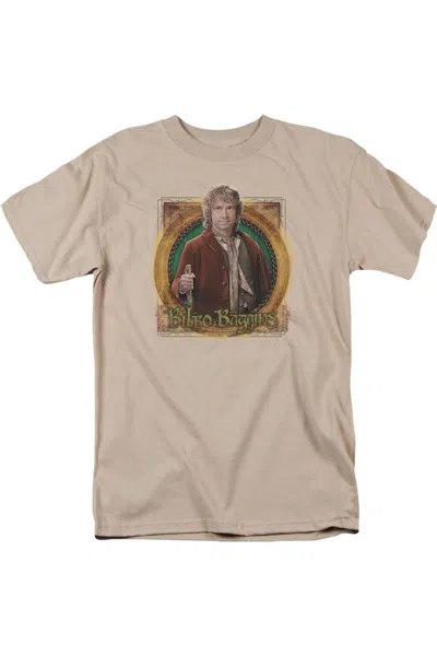 Gildan The Hobbit Mr. Baggins Short Sleeve Adult Tee / T-shirt In Beige