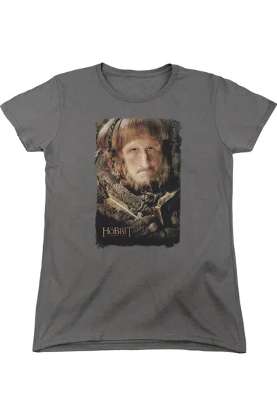 Gildan The Hobbit Ori Short Sleeve Womens Tee / T-shirt In Gray