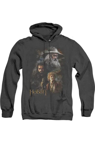 Gildan The Hobbit Painting Adult Heather Hoodie / Hooded Sweatshirt In Black