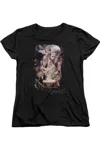 Gildan The Hobbit Rivendell Short Sleeve Womens Tee / T-shirt In Black