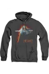 Gildan The Hobbit Secret Fire Adult Heather Hoodie / Hooded Sweatshirt In Black
