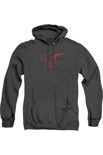 Gildan The Hobbit Smaug Adult Heather Hoodie / Hooded Sweatshirt In Black