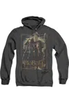 Gildan The Hobbit The Three Adult Heather Hoodie / Hooded Sweatshirt In Black