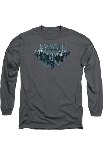 Gildan The Hobbit Thorin And Company Long Sleeve Adult Tee / T-shirt In Gray