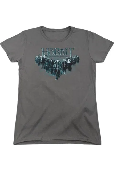 Gildan The Hobbit Thorin And Company Short Sleeve Womens Tee / T-shirt In Pink