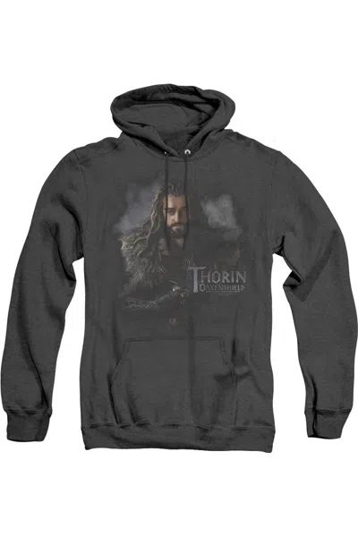 Gildan The Hobbit Thorin Oakenshield Adult Heather Hoodie / Hooded Sweatshirt In Black