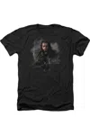 Gildan The Hobbit Thorin Oakenshield Adult Heather Tee / T-shirt In Black