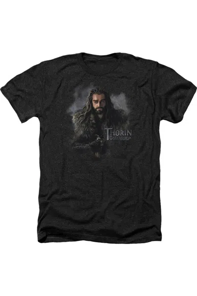 Gildan The Hobbit Thorin Oakenshield Adult Heather Tee / T-shirt In Black