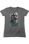 Gildan The Hobbit Thorin Oakenshield Short Sleeve Womens Tee / T-shirt In Pink