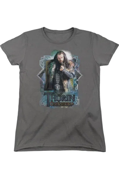 Gildan The Hobbit Thorin Oakenshield Short Sleeve Womens Tee / T-shirt In Pink