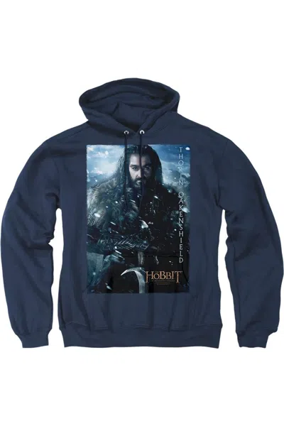 Gildan The Hobbit Thorin Poster Adult Pull Over Hoodie / Hooded Sweatshirt In Blue