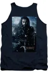 Gildan The Hobbit Thorin Poster Adult Tank Top In Blue