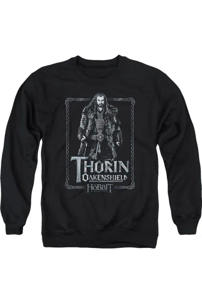 Gildan The Hobbit Thorin Stare Adult Crewneck Sweatshirt In Black