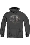 Gildan The Hobbit Three Dwarves Adult Heather Hoodie / Hooded Sweatshirt In Black