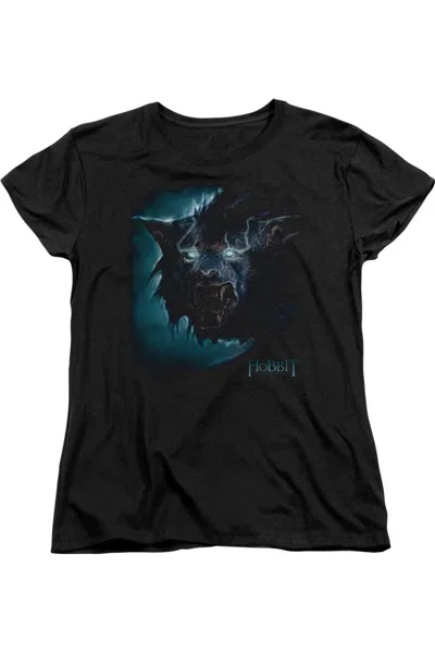 Gildan The Hobbit Warg Short Sleeve Womens Tee / T-shirt In Black