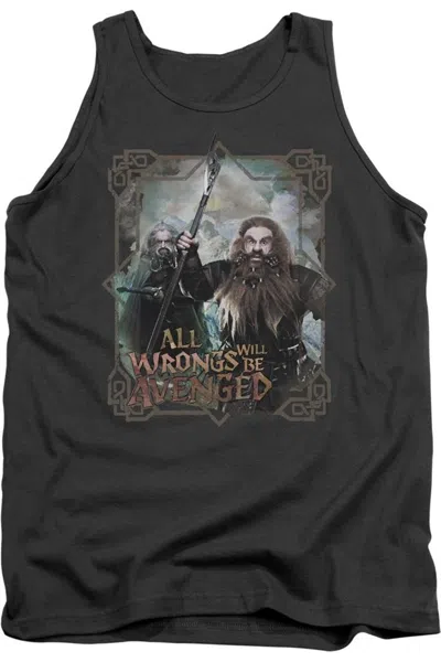 Gildan The Hobbit Wrongs Avenged Adult Tank Top In Black