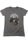 Gildan The Hobbit Wrongs Avenged Short Sleeve Womens Tee / T-shirt In Pink
